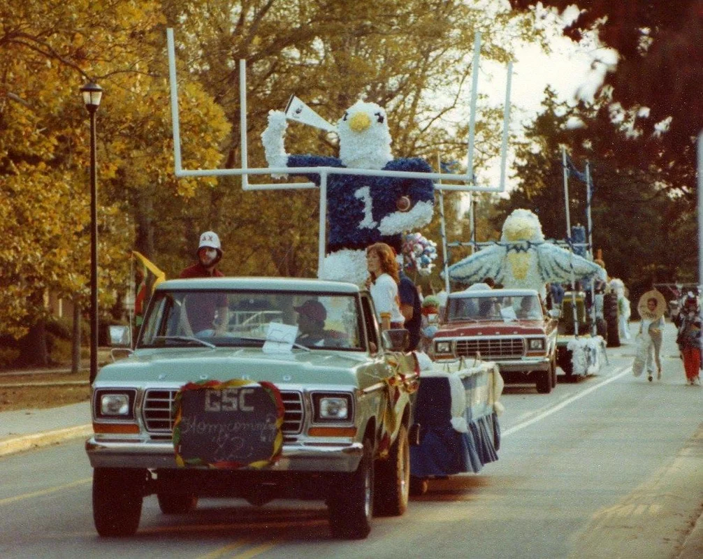 Historic Delta Chi homecoming float